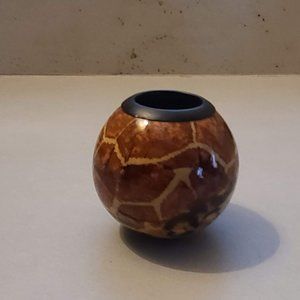 ❗2/$25❗Candle Holder with Animal Print Detailing